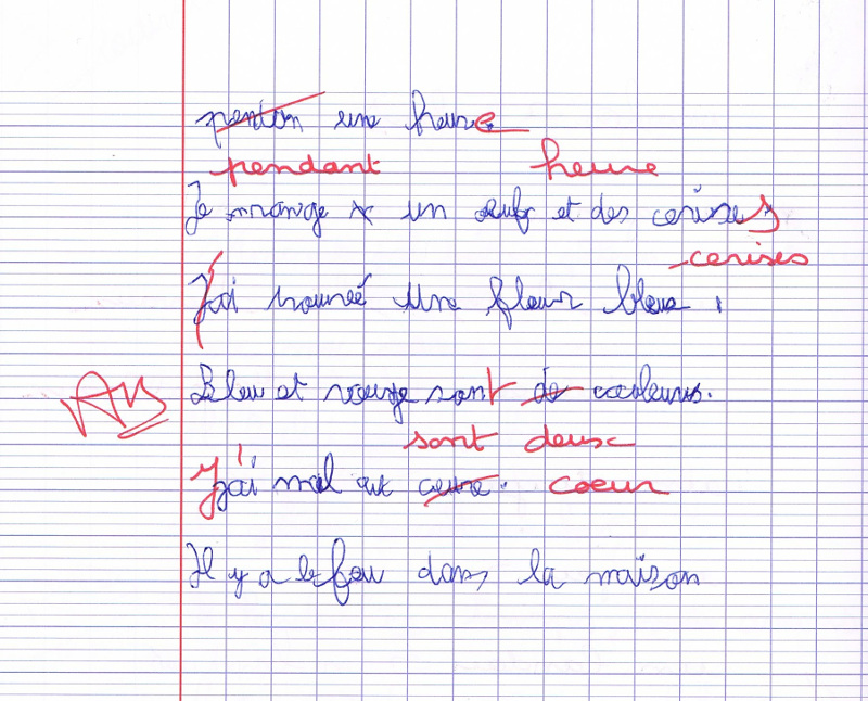 Raphaël, 8 ans, CE2 : une écriture lente et difficile à lire