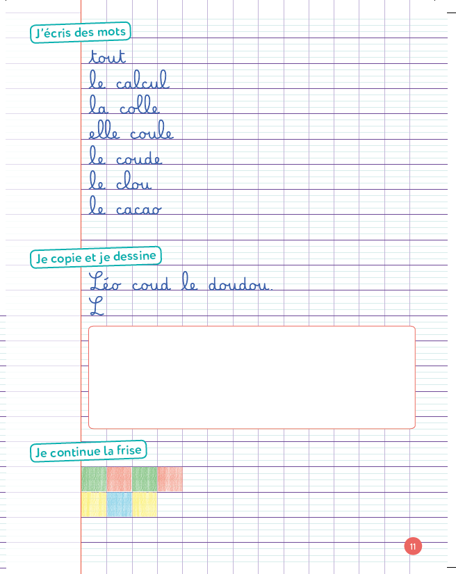 Mes cahiers d'écriture - Lot de 5 Cahiers 2 Perfectionnement