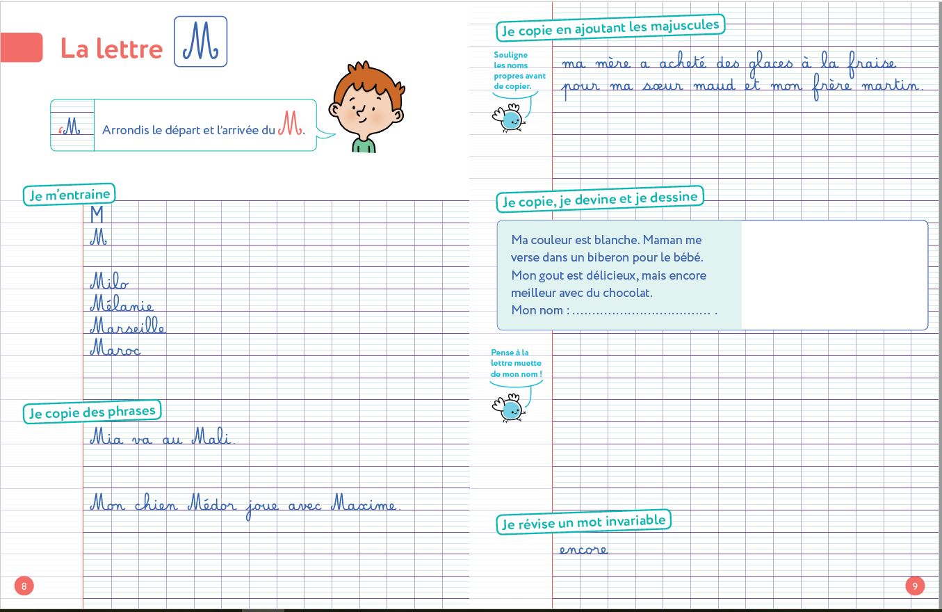 Mes cahiers d'écriture - Les Majuscules - Lot de 5 cahiers