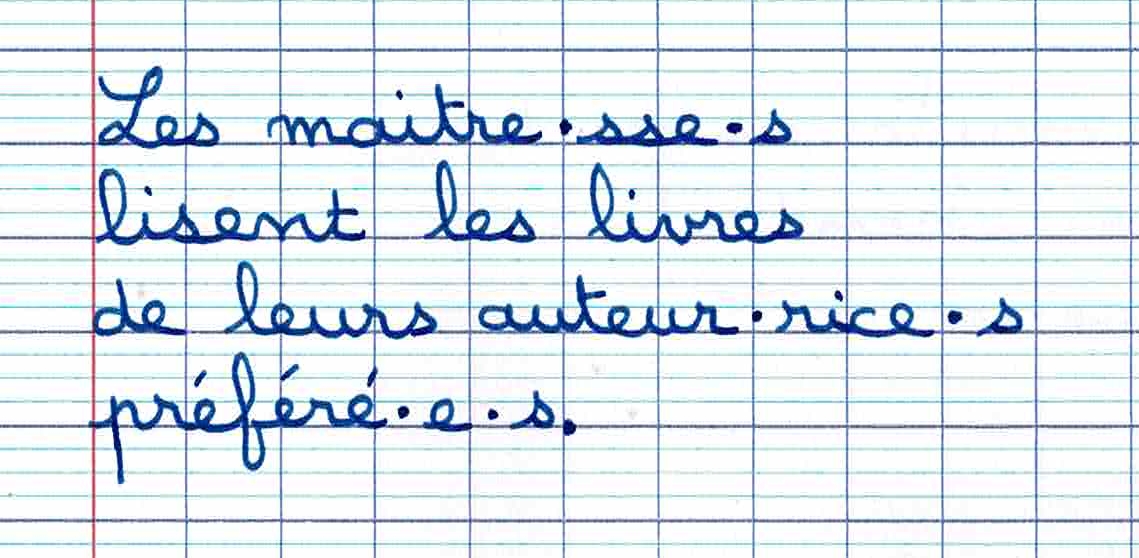 écriture inclusive