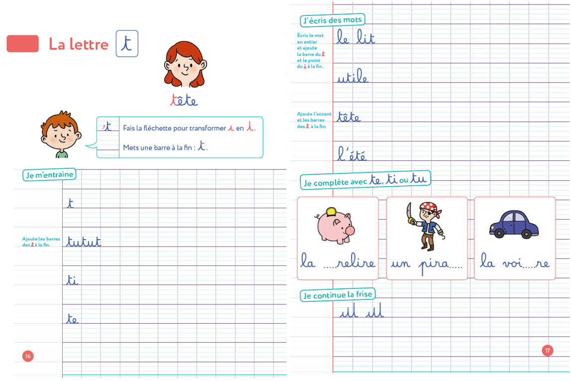 Mes cahiers d'écriture - Cahier CP Apprentissage